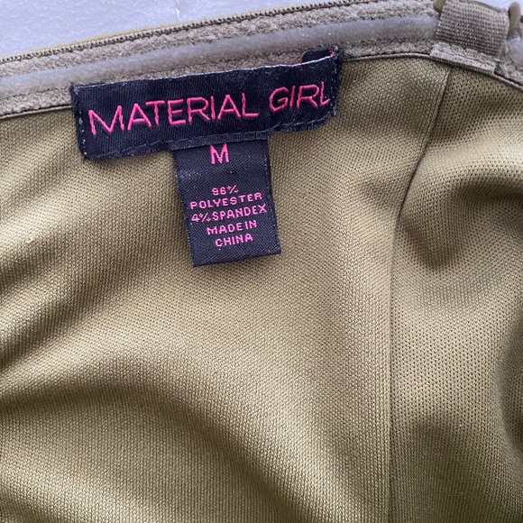 Material Girl Army Green jumpsuit - Picture 5 of 5